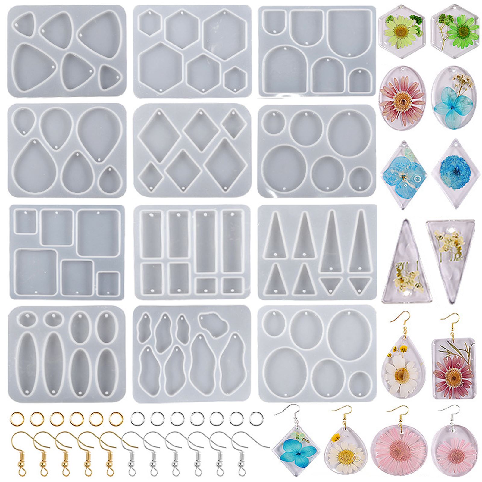 Mixing Cup Silicone - Geometric Earring Pendant Silicone Mold For