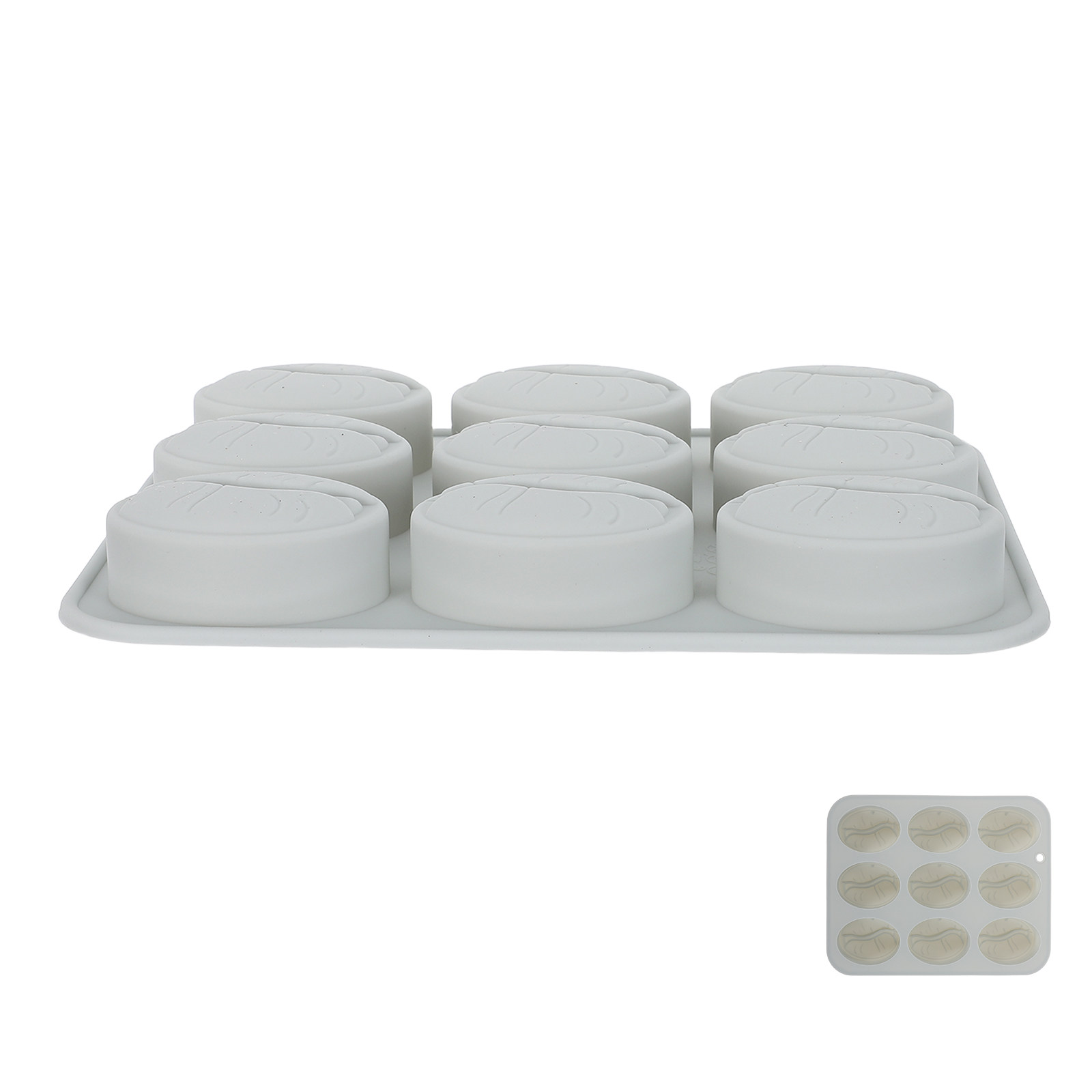 Silicone Mold Tray - 9 Cavities Coffee Bean Silicone Mold