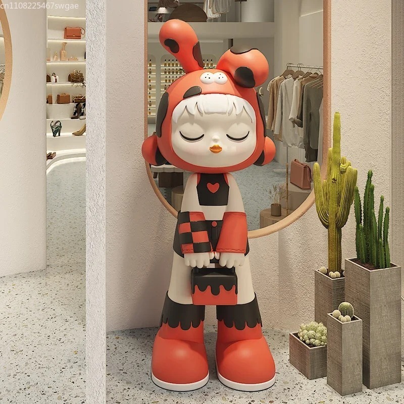 Art Cartoon Girl Statue Indoor - Crafting Resin recension och pris