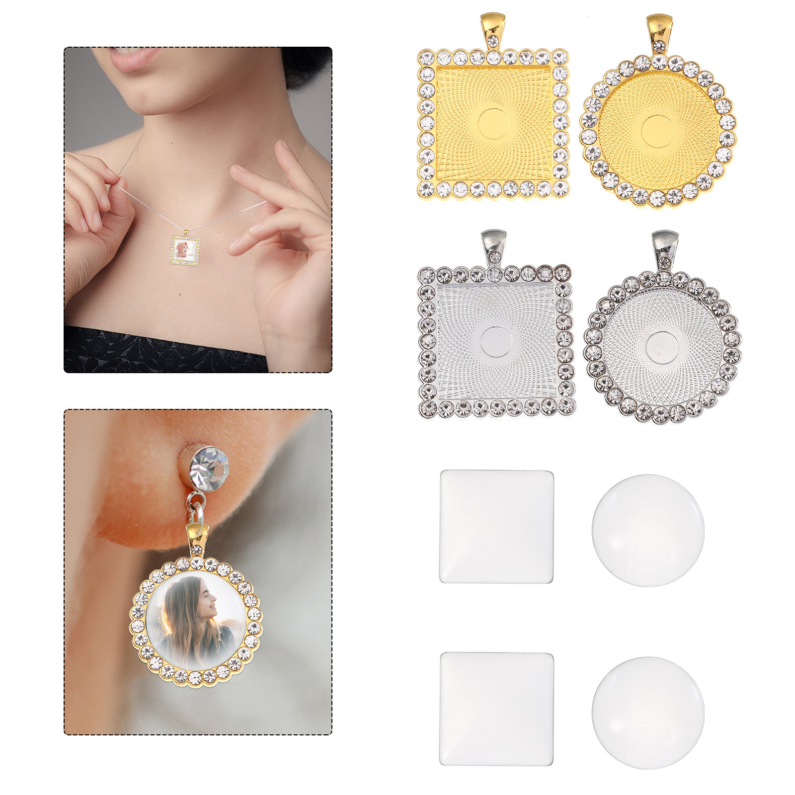 40Pcs Alloy Earring Setting Tr - Resin Craft Supplies recension och pris
