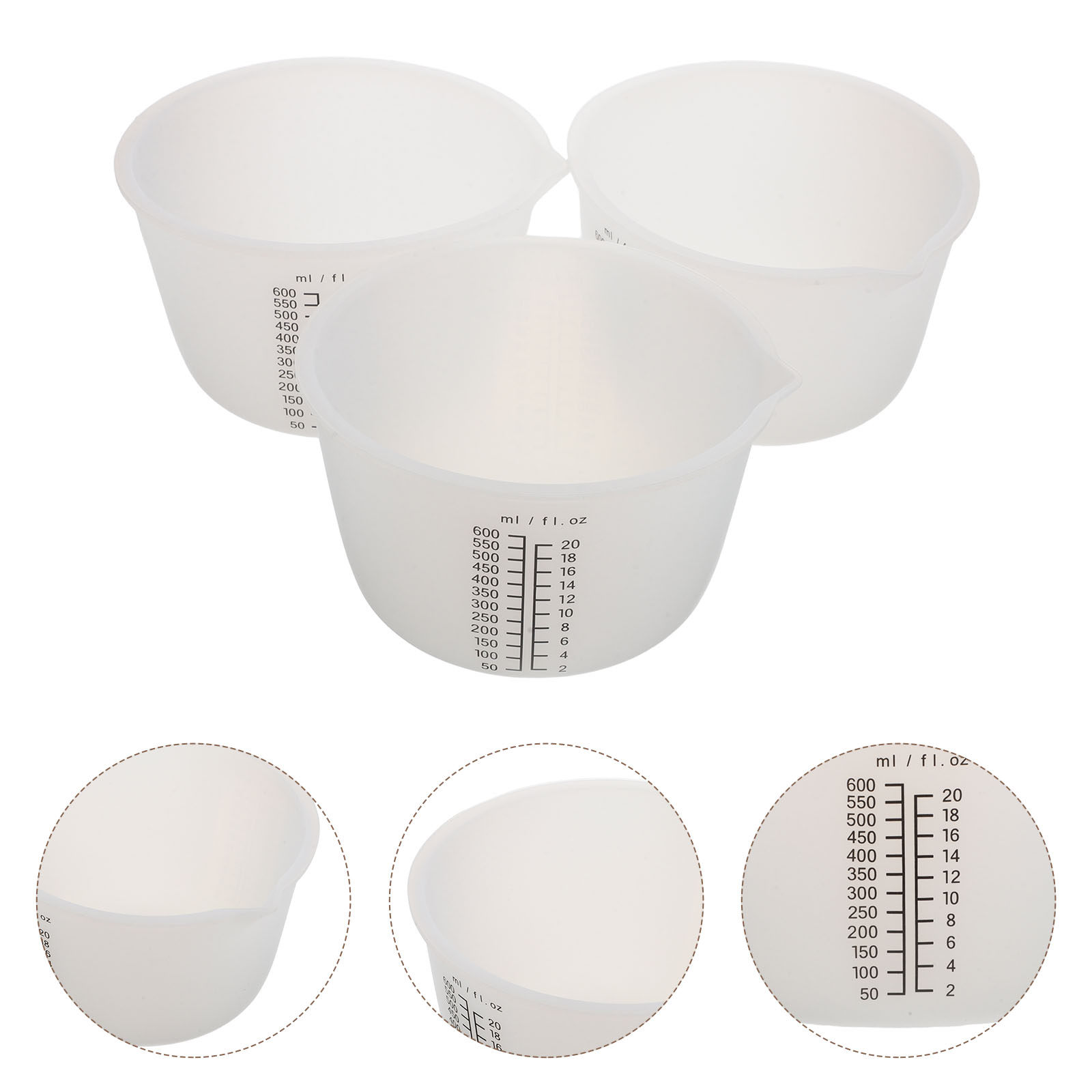 3Pcs Silicone Resin Mixing Cup - Mixing Cup Silicone recension och pris