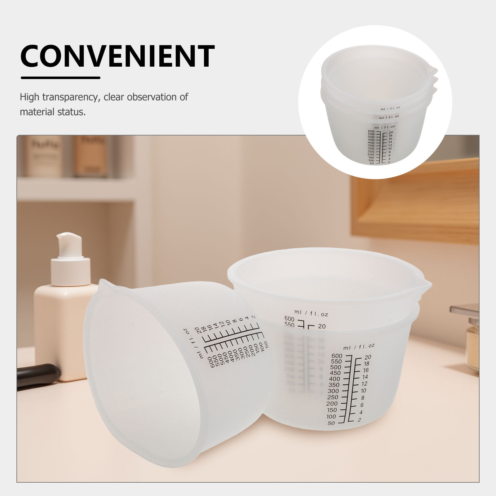 3Pcs Silicone Resin Mixing Cup - Mixing Cup Silicone recension och pris