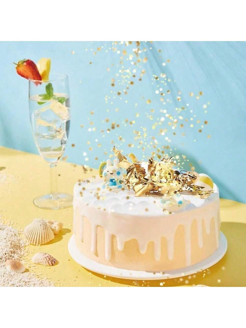 Gold Flakes, Gold Leaf Cake De - Gold Foil Flakes recension och pris
