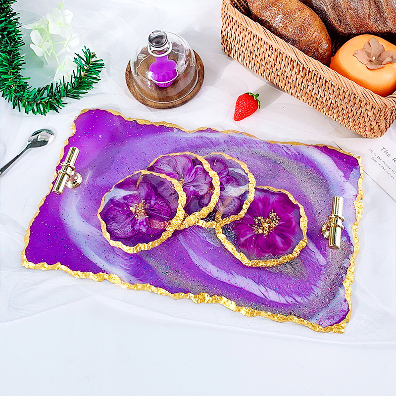 DM413 Drusy Coaster Resin Mold - Geode Mold Silicone recension och pris