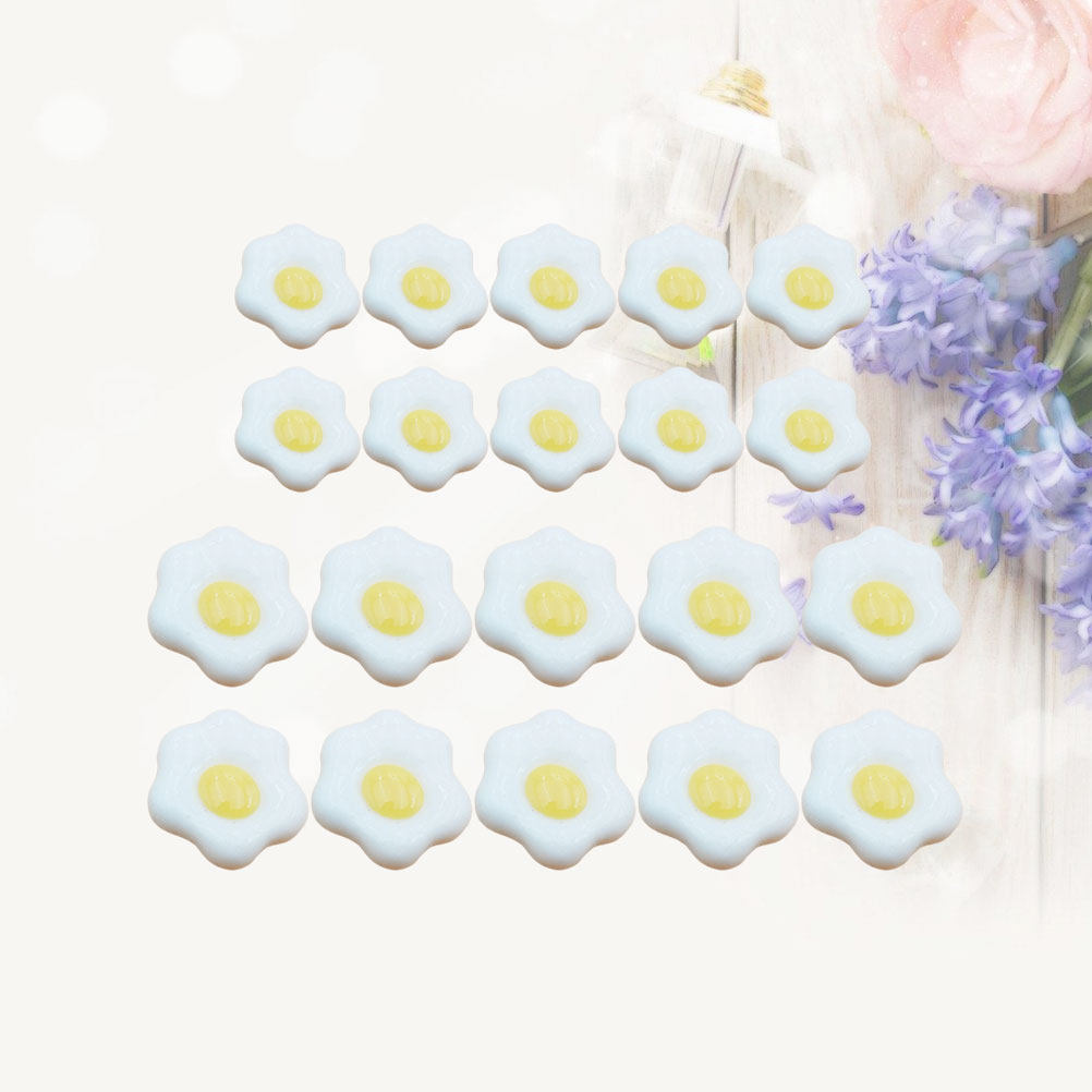 20Pcs Simulated Poached Egg Re - Resin Craft Material recension och pris