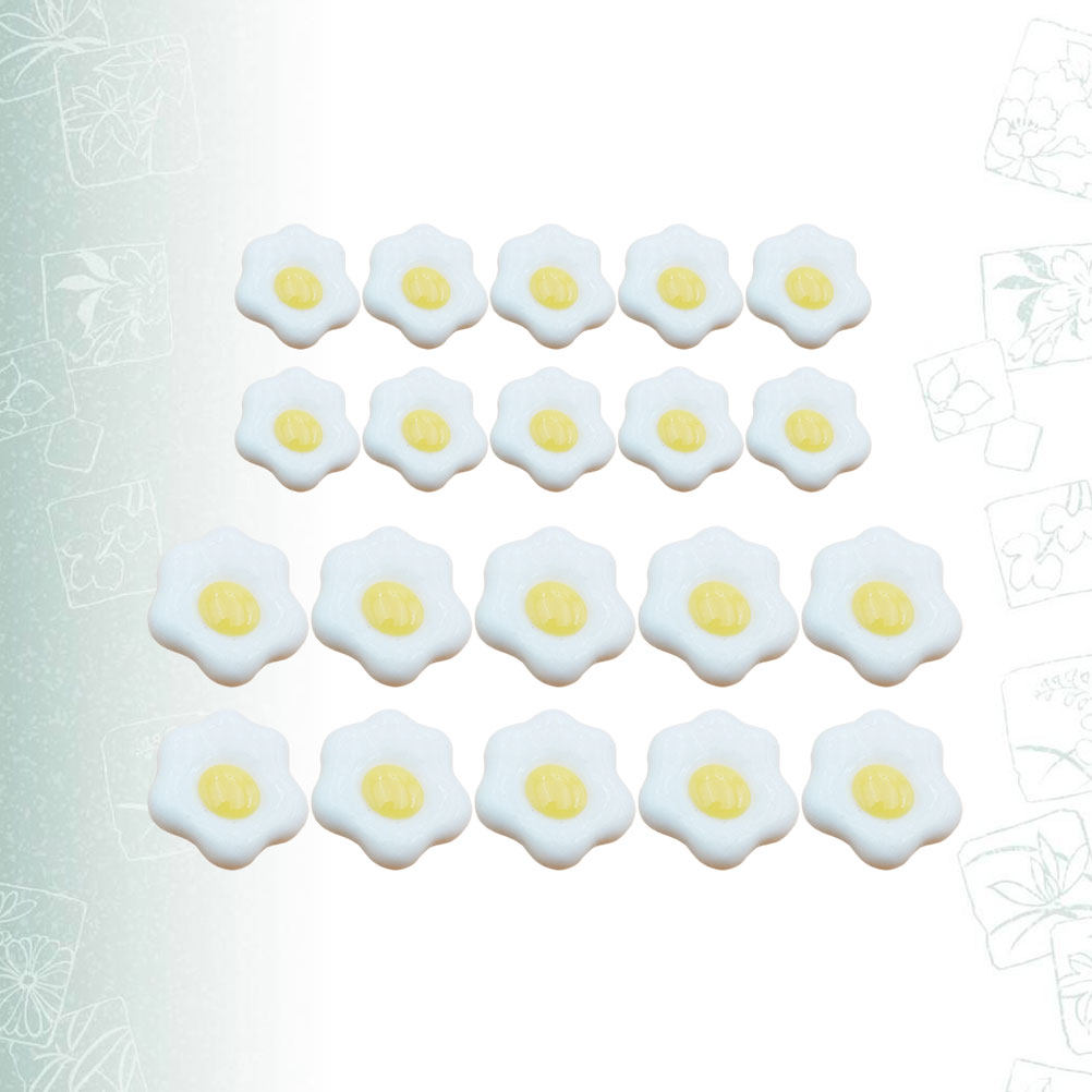 20Pcs Simulated Poached Egg Re - Resin Craft Material recension och pris