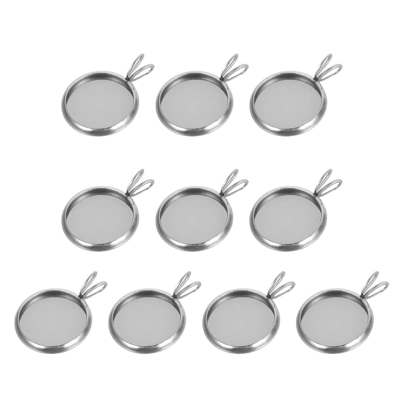 10Pcs 12Mm Round Pendant Trays - Resin Jewelry Kit recension och pris