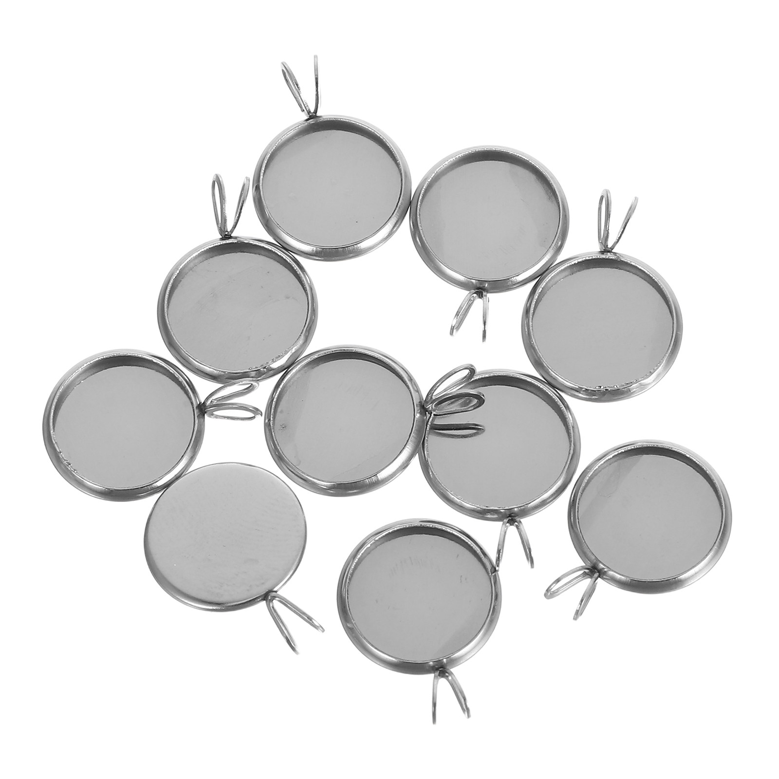 10Pcs 12Mm Round Pendant Trays - Resin Jewelry Kit recension och pris
