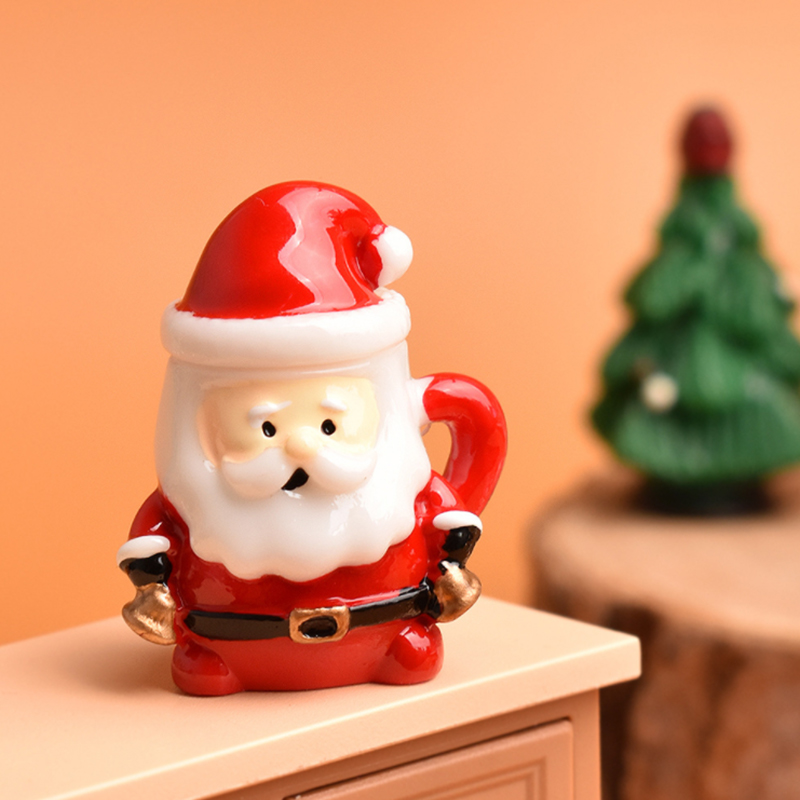 Mini Santa Teacup Ornament - R - Resin Craft Material recension och pris