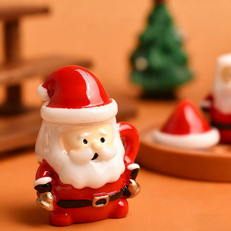 Mini Santa Teacup Ornament - R - Resin Craft Material recension och pris