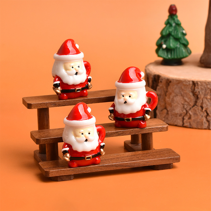 Mini Santa Teacup Ornament - R - Resin Craft Material recension och pris