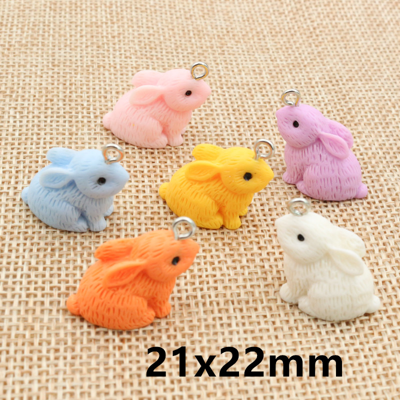 10PCS Resin Pendant Charms Rab - Resin Craft Supplies recension och pris