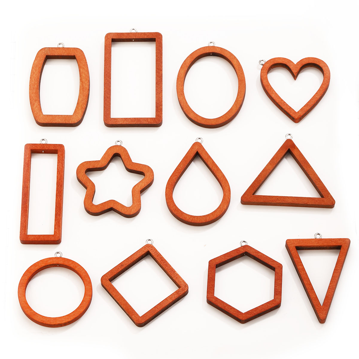 10PCS Triangle Rectangle Wood  - Resin Craft Projects recension och pris