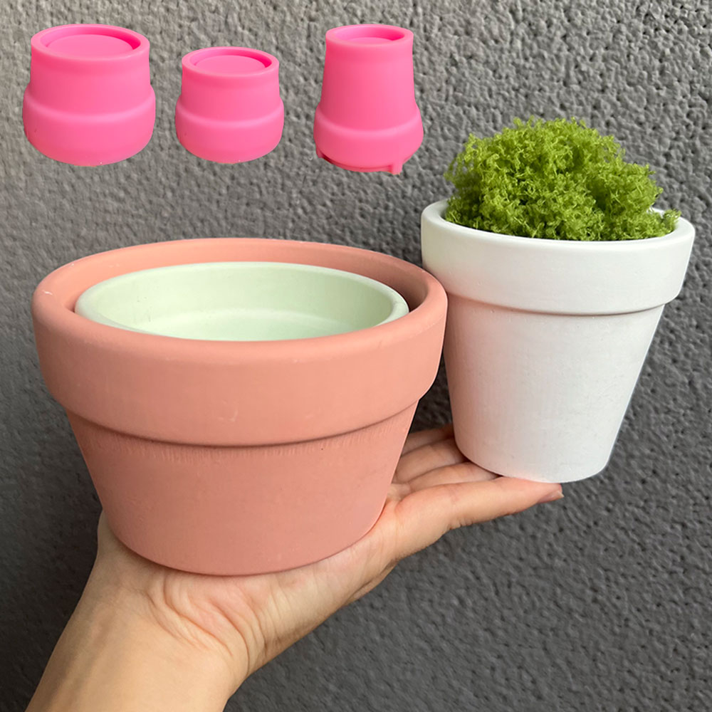 Large Concrete Plant Pot Silic - Coaster Mold Round recension och pris