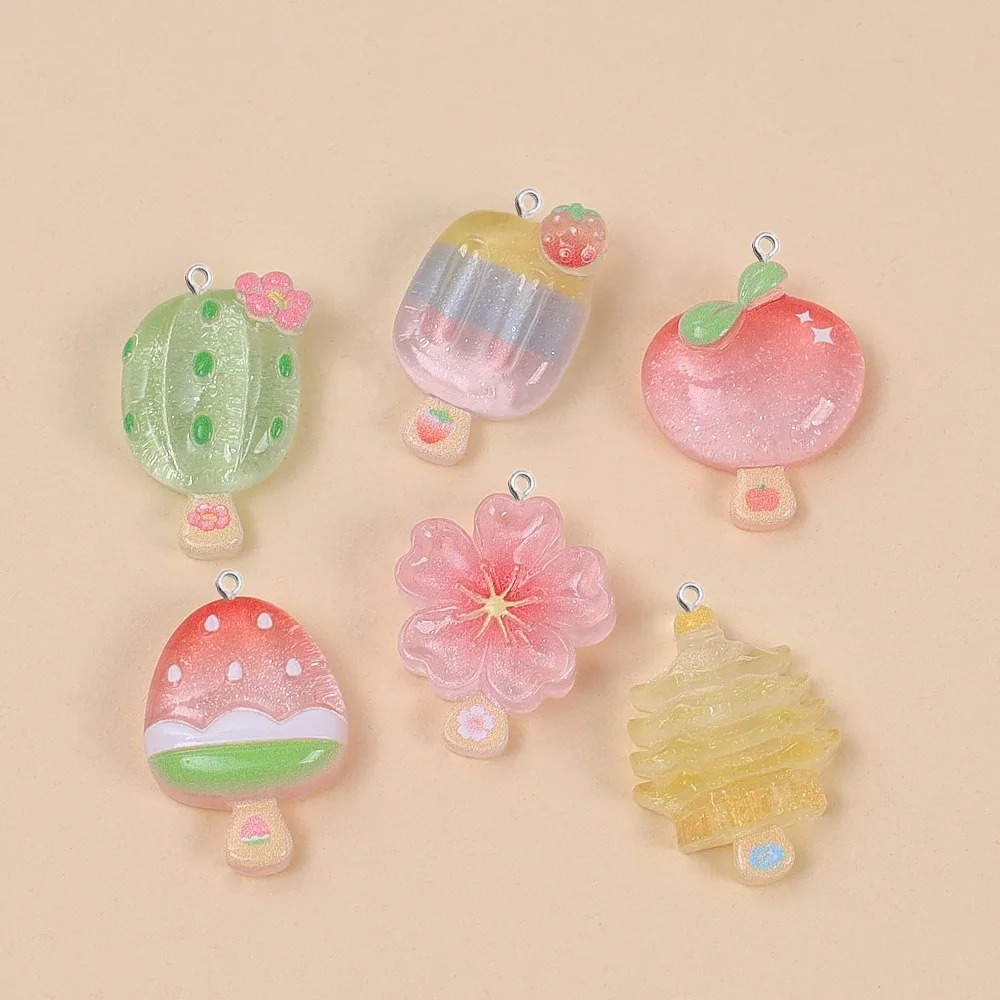 10Pcs Kawaii Summer Popsicle R - Resin Craft Material recension och pris