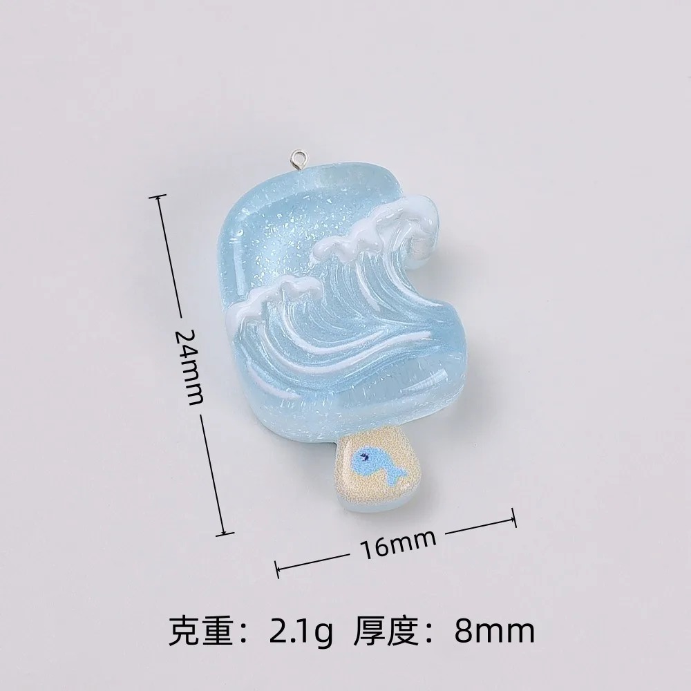 10Pcs Kawaii Summer Popsicle R - Resin Craft Material recension och pris