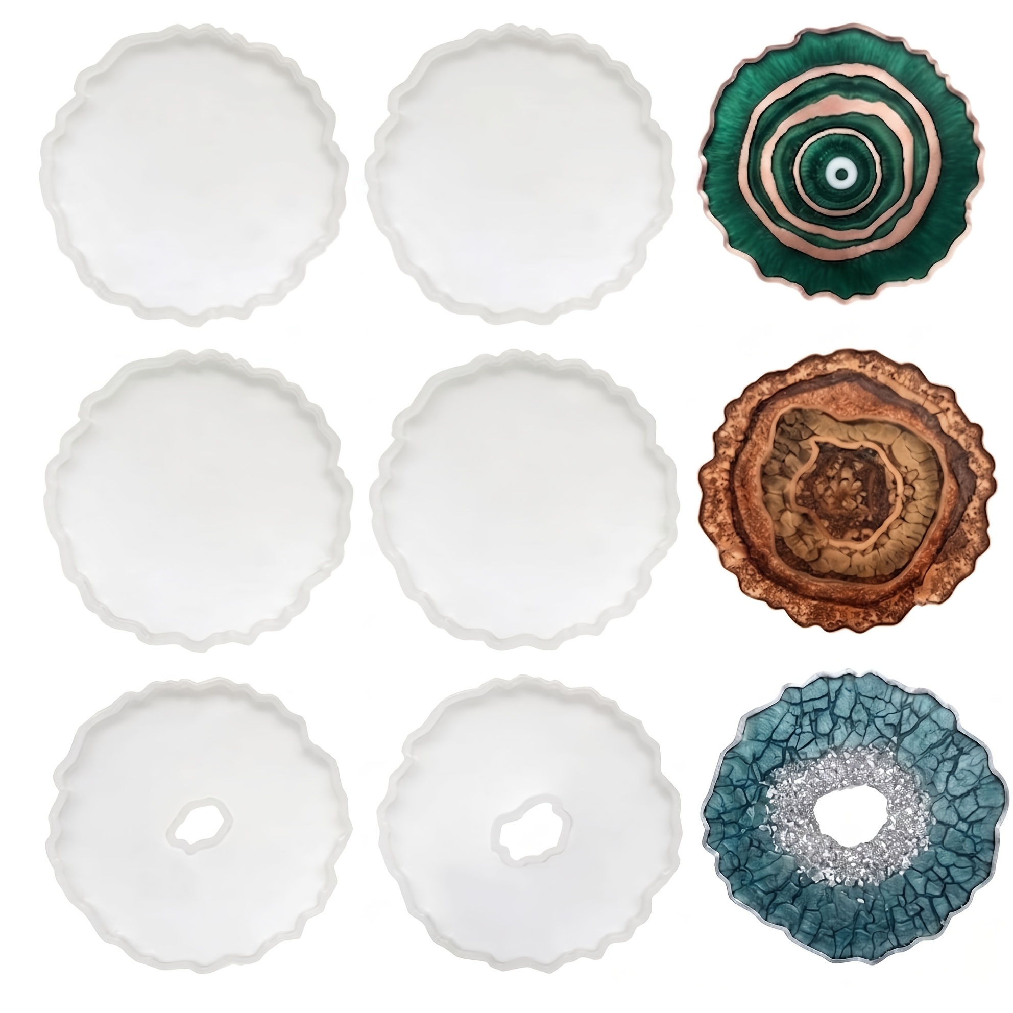 6pcs Irregular Agate Geode Coa - Geode Mold Silicone recension och pris